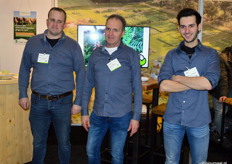 Pim Clotscher, Sjaak Blok en Marco d'Haens van Zaadhandel Neutkens.